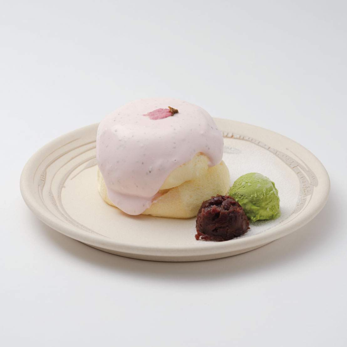 さくらのパンケーキ<br><span>Cherry Blossom Pancake</span><br>¥1750