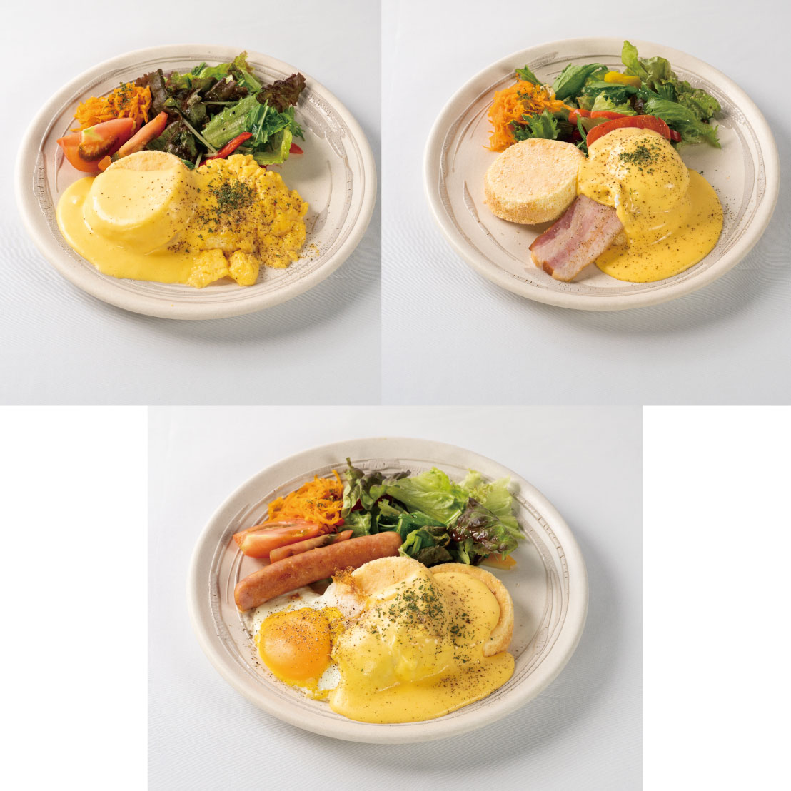 朝たもん３種類（フリードリンク付）<br><span>3 kinds of breakfast tamon (with free drink) 8:00 AM - 10:00 AM</span><br>¥1300～1700